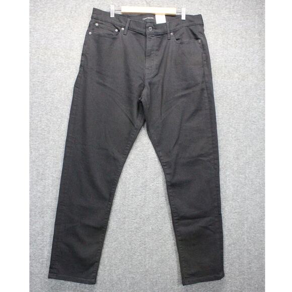 Lucky Brand Men’s 410 Jean Athletic Straight Fit Stretch Black Denim 38x32 NEW - Picture 1 of 5